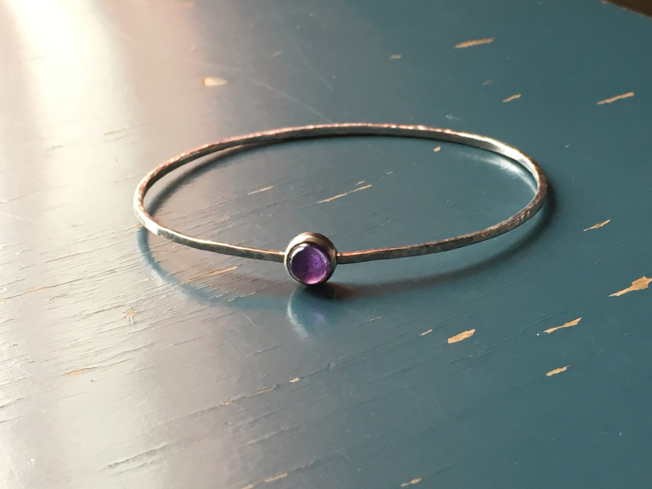 Bracelet cercle améthyste