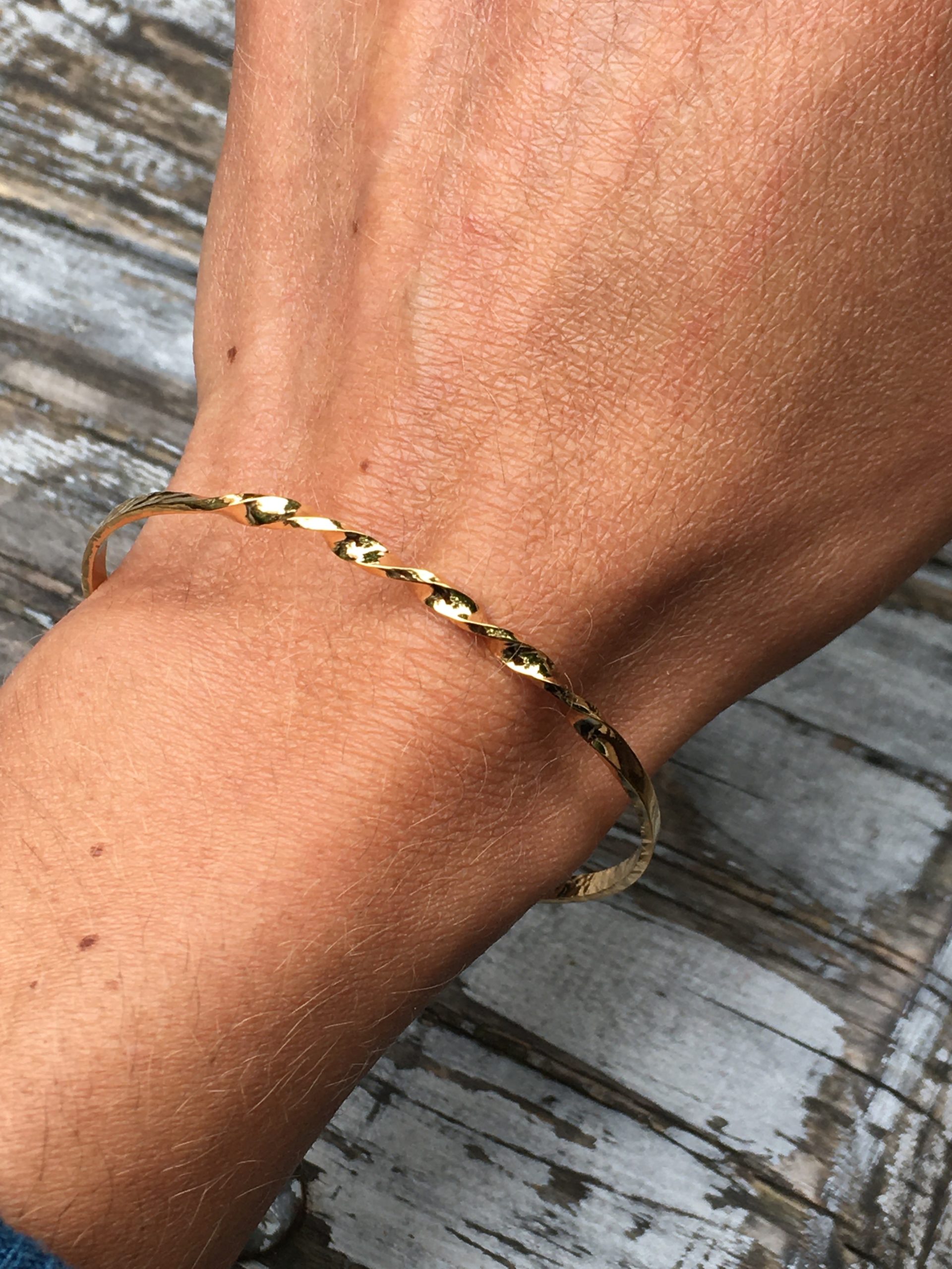 bracelet ruban vermeil